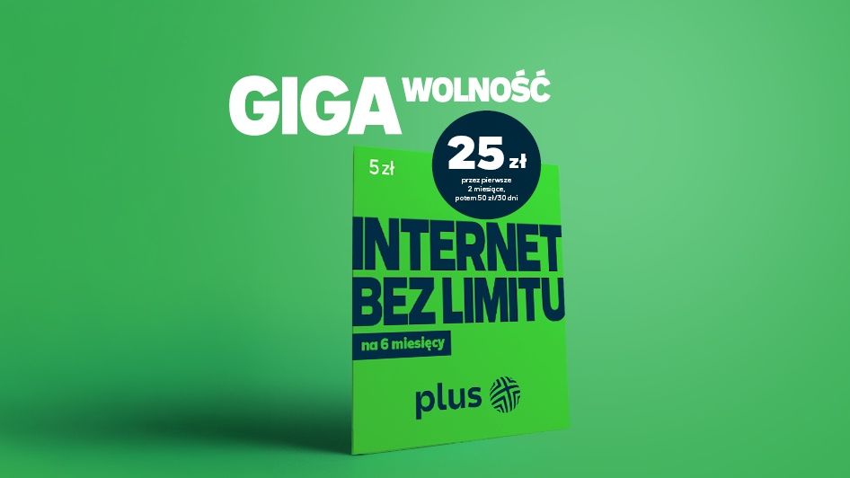 Internet bez limitu w Plus na kartę