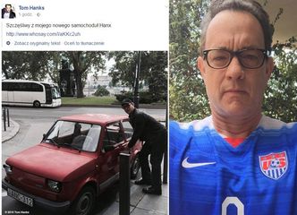 Tom Hanks cieszy się z... nowego Malucha (FOTO)