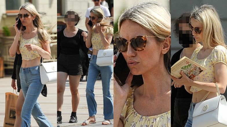 Magdalena Ogórek z córką