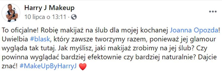 Makijażysta potwierdza ślub Joanny Opozdy i Antka Królikowskiego 