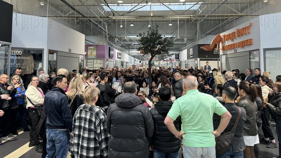 Protest w Centrum Handlowym