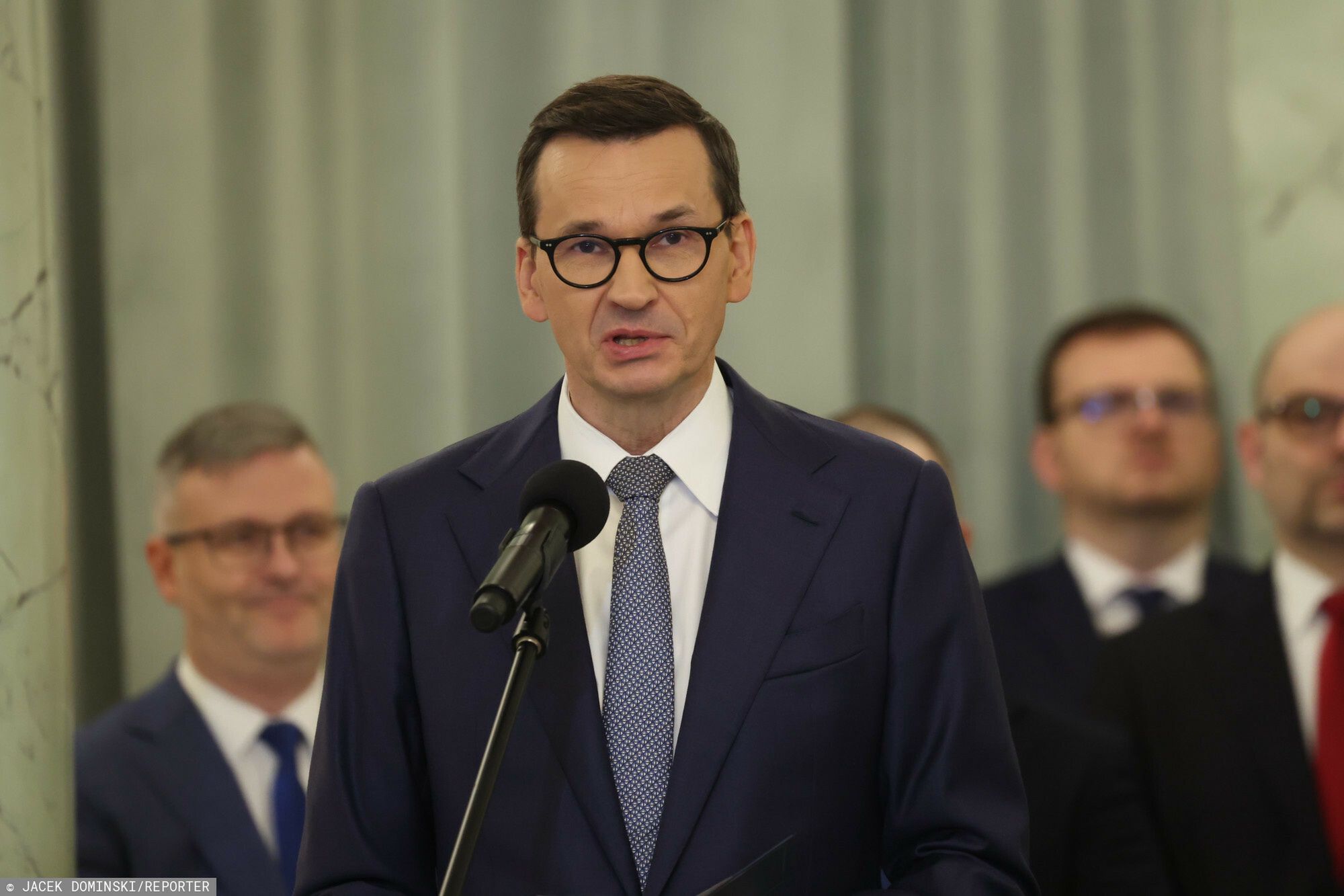 Zaprzysi??enie rz?du Mateusza Morawieckiego
27.11.2023 Warszawa Palac Prezydencki. Zaprzysiezenie rzadu Mateusza Morawieckiego 
fot Jacek Dominski/REPORTER
n/z: , Mateusz Morawiecki,
Jacek Dominski/REPORTER