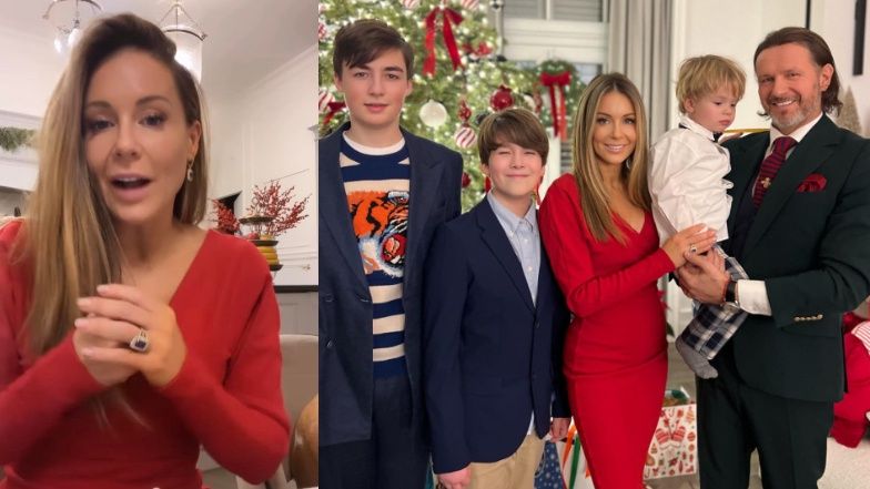 Małgorzata Rozenek i Radosław Majdan z dziećmi 