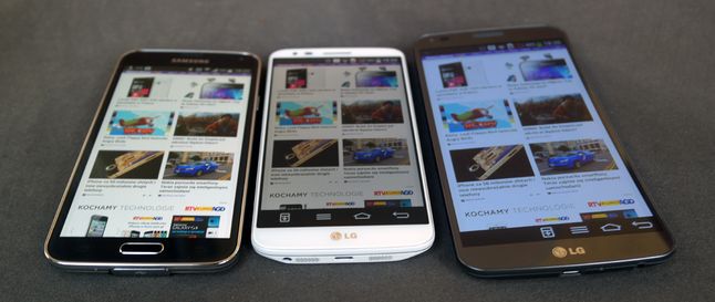 LG G2, LG G Flex i Galaxy S5