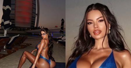 Konflikt na Bliskim Wschodzie? Nie w świecie Justyny Gradek. Niewzruszona eksponuje podrasowane wdzięki na dubajskiej plaży (FOTO)
