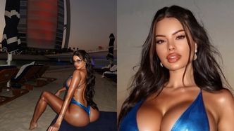 Konflikt na Bliskim Wschodzie? Nie w świecie Justyny Gradek. Niewzruszona eksponuje podrasowane wdzięki na dubajskiej plaży (FOTO)