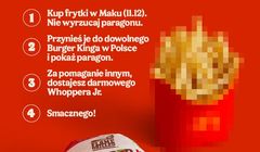 Nietypowa promocja. Darmowa kanapka z Burger Kinga za kupno frytek konkurencji