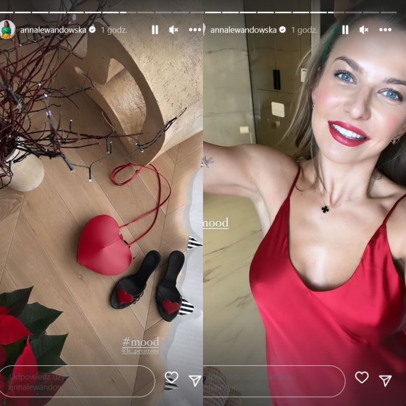 Anna i Robert Lewandowscy gotowi na Wigilię. Zapozowali z córkami przy choince 