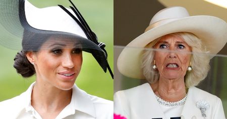 Królowa Camilla najnowszą stylizacją WBIJA SZPILĘ Meghan Markle. To nie mógł być przypadek... (FOTO)