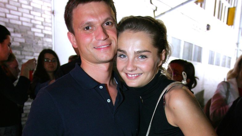 Małgorzata Socha z mężem