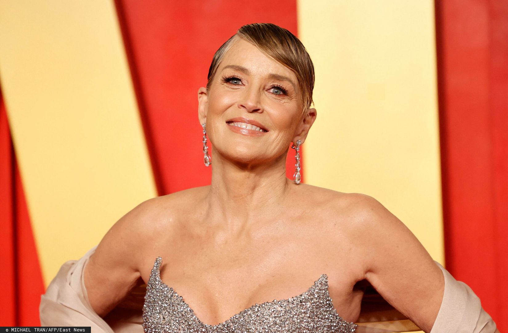 Sharon Stone na gali rozdania Oscarów w 2024 r.