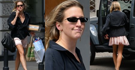 Obładowana Lara Gessler w PIŻAMOWYM STROJU buszuje po sklepach i pakuje TOBOŁY do BRYKI za 400 TYS. ZŁ (ZDJĘCIA)