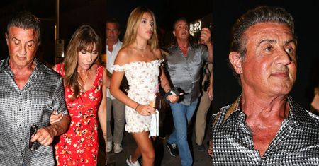 Zoperowany Sylvester Stallone spędza wakacje z żoną i córkami