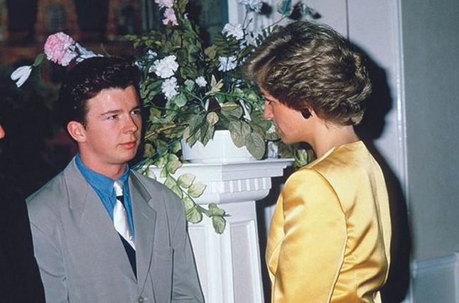 Rick Astley poznaje księżną Dianę
