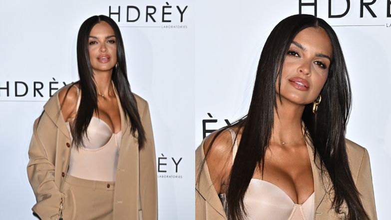 Ciężarna Klaudia El Dursi na evencie marki kosmetycznej