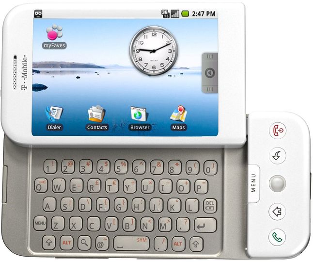 Era G1 - pierwszy smartfon z Androidem miał sporo przycisków fizycznych