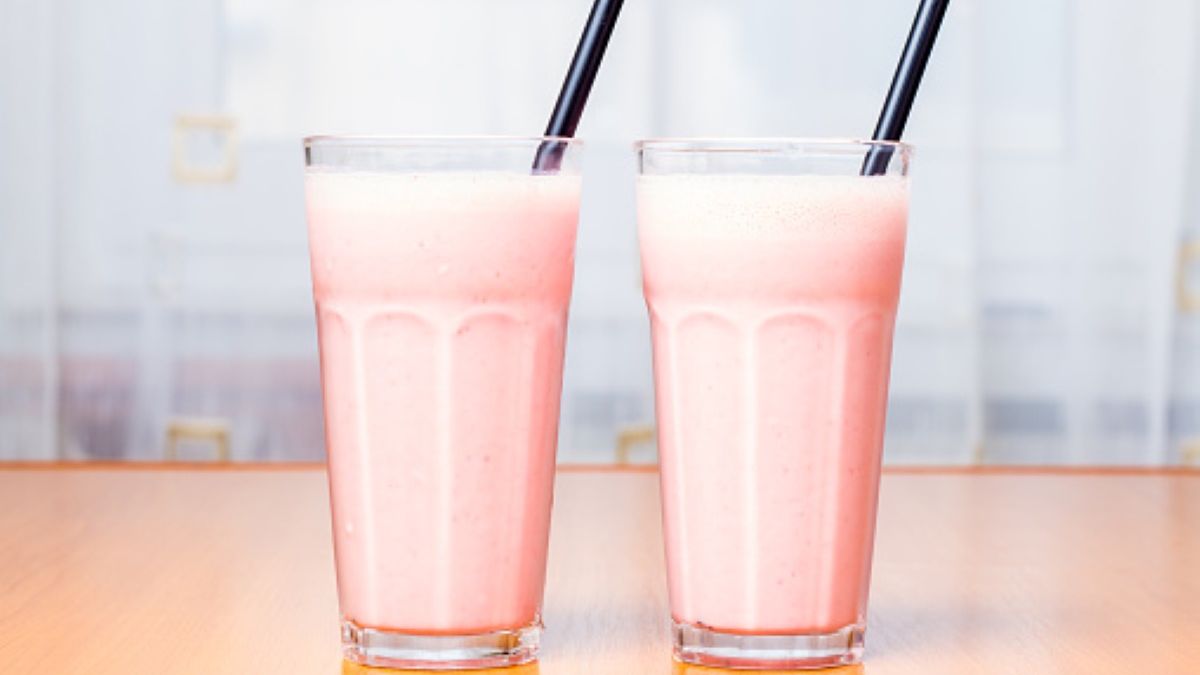 Mleko truskawkowe to popularny napój wśród najmłodszych