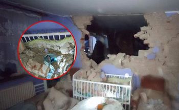 W domu wybuchł piec. Cegły spadły na łóżeczko z niemowlęciem