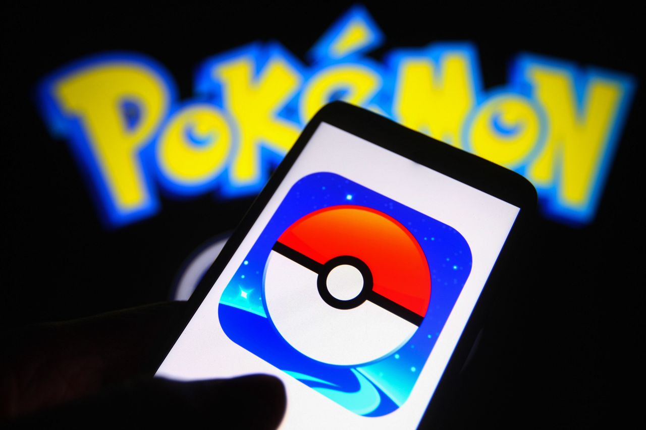 In this photo illustration a Pokémon Go logo is seen on a smartphone and a pc screen. (Photo Illustration by Pavlo Gonchar/SOPA Images/LightRocket via Getty Images)