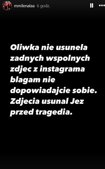 Milena z "WS" zabrała głos