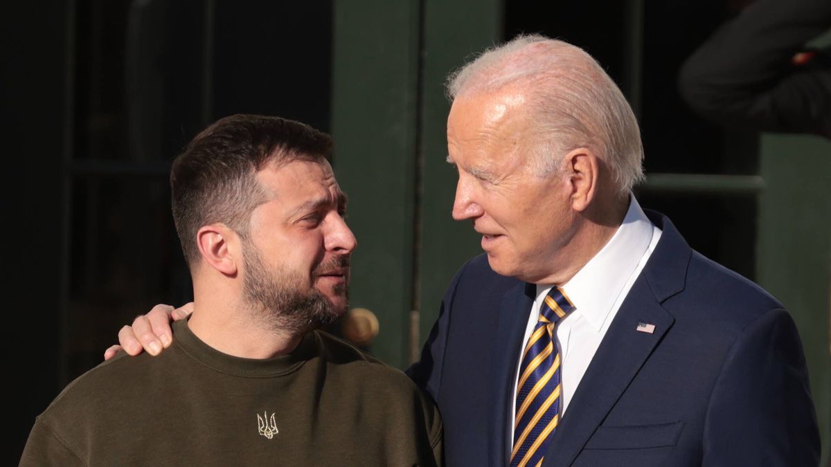 Wołodymyr Zełenski i Joe Biden. Zdjęcie ilustracyjne