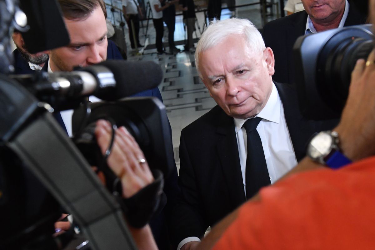 Prezes PiS Jarosław Kaczyński
