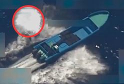 Celne uderzenie z powietrza. Pokazali, jak zniszczyli kolejną łódź