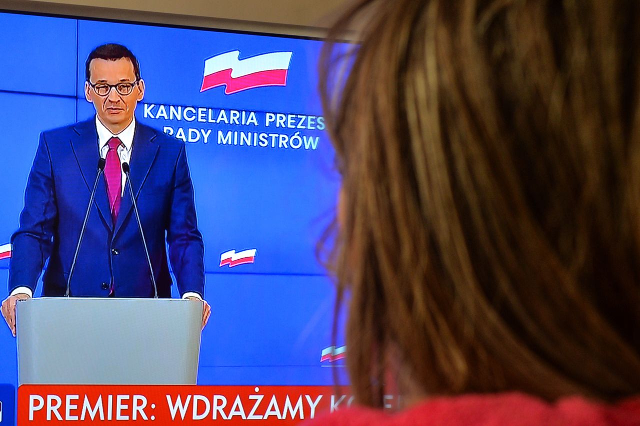 Konferencja premiera Mateusza Morawieckiego i ministra zdrowia Łukasza Szumowskiego