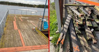 Remont pomostu i zjeżdżalni w Margoninie dobiega końca