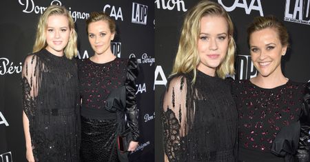 Dumna Reese Witherspoon promuje córkę na imprezie szampana
