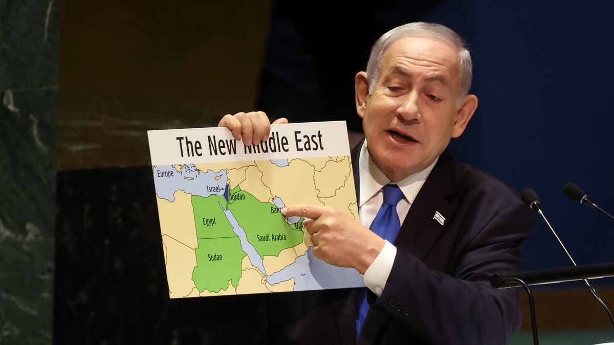 Benjamin Netanyahu przemawia 