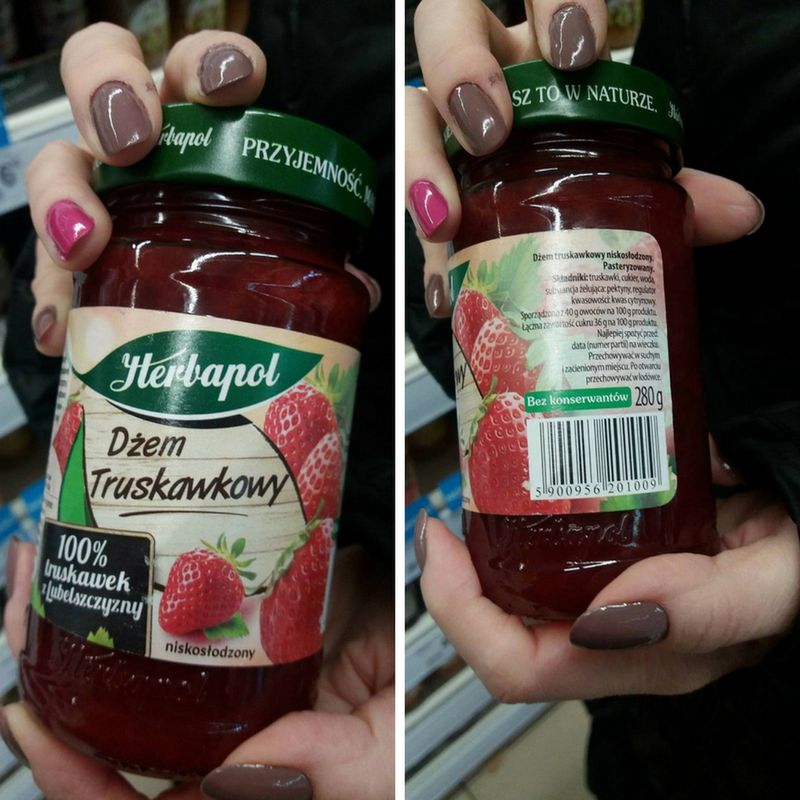 Dżem truskawkowy marki Herbapol