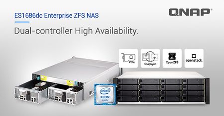 QNAP ES1686dc to biznesowy NAS z 2 kontrolerami