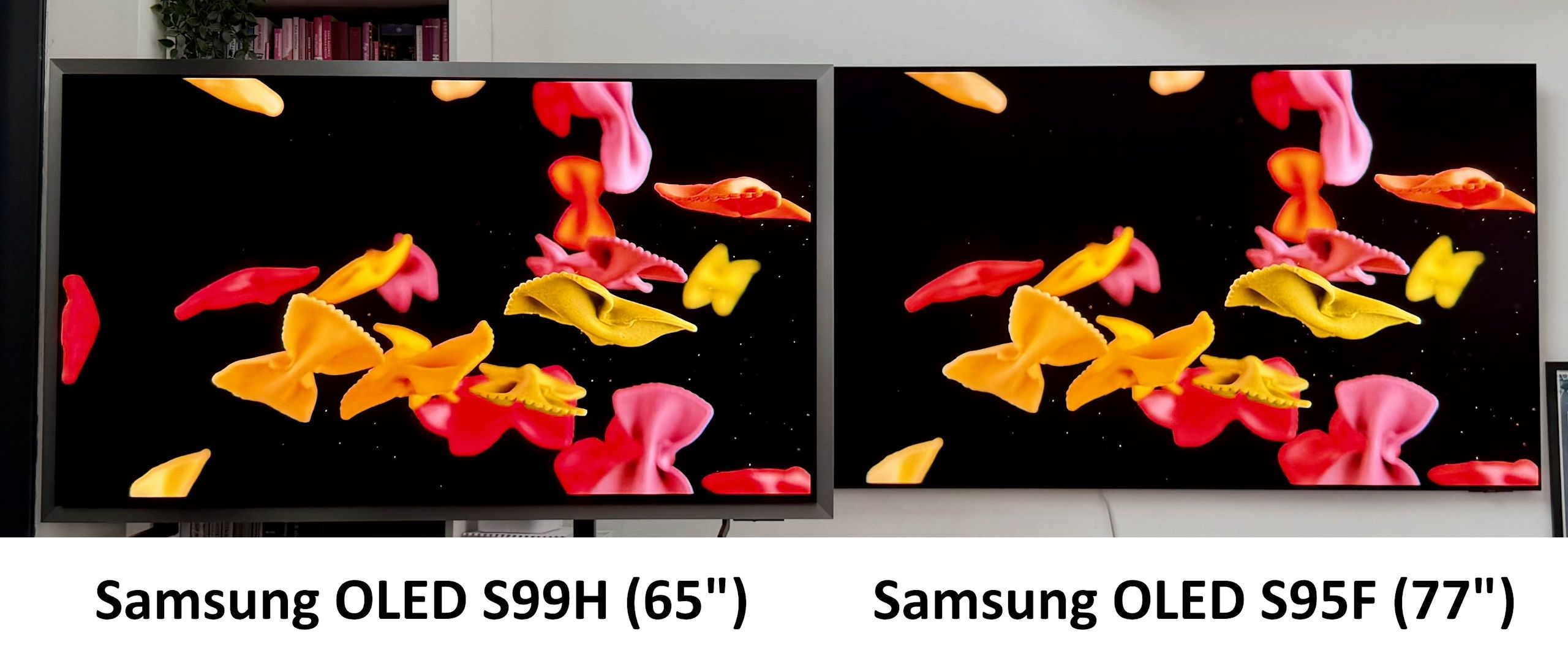 Samsung OLED S99H vs Samsung OLED S95F - głębia czerni