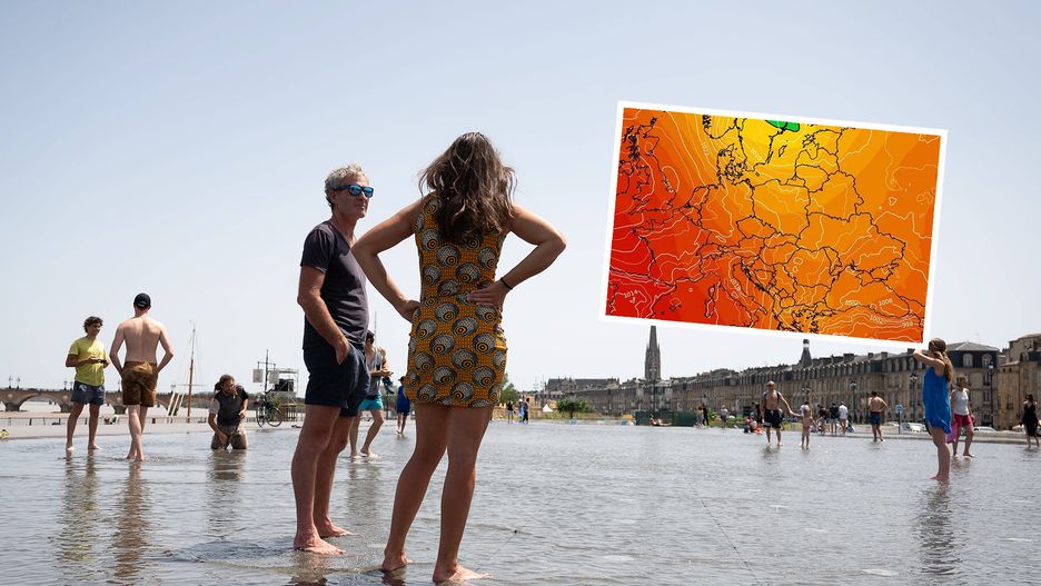 upał, mapa