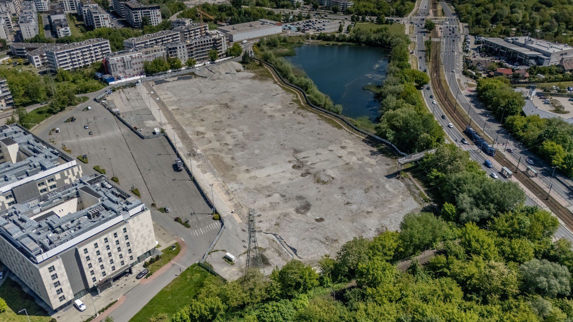 Teren pod dawnej galerii handlowej Plaza w Krakowie