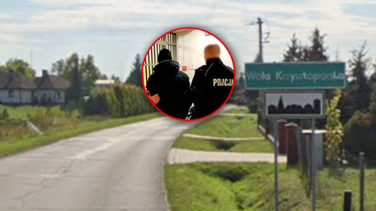 Mężczyzna zatrzymany w gminie Wola Krzysztoporskiej.