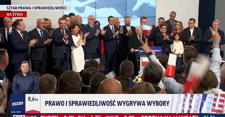 Sondażowe wyniki wyborów. Pierwsze reakcje w TVP