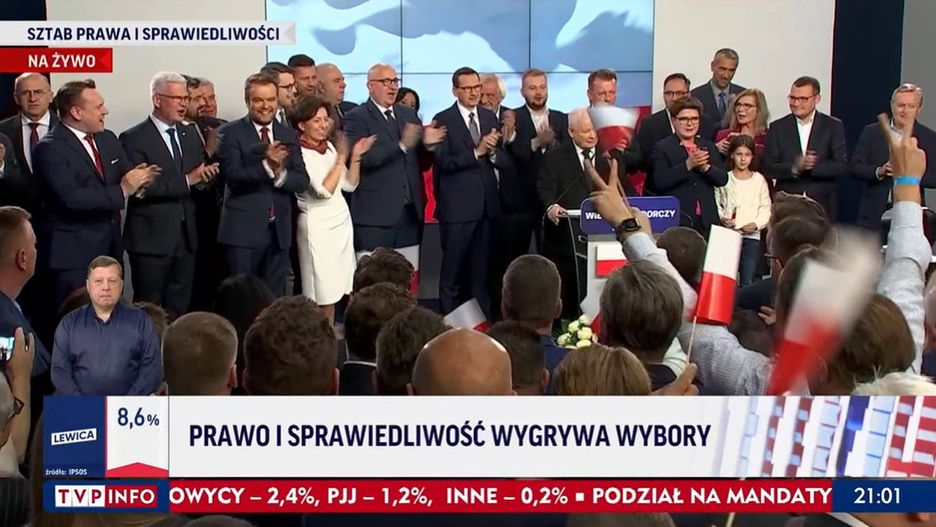 Według badania exit poll PiS zdobyło najwięcej głosów, jednak nie ma szans na utrzymanie rządów