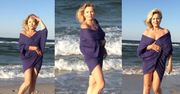 Grażyna Szapołowska bez stanika nad morzem