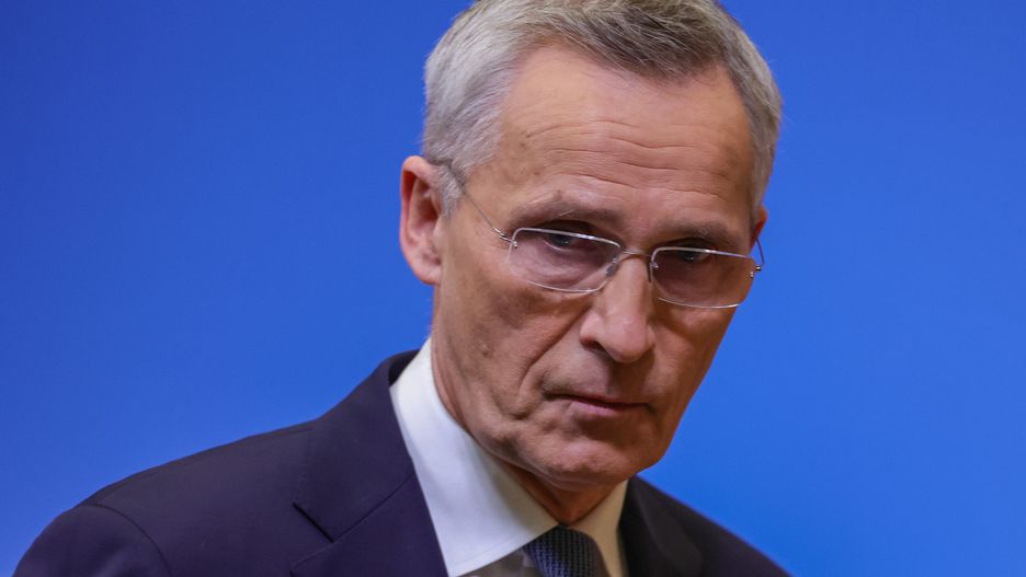 NATO Secretary General Jens Stoltenberg holds a press conference ahead of a two-day NATO Foreign Minister Council in Brussels, Belgium, 27 November 2023. EPA/OLIVIER MATTHYS Dostawca: PAP/EPA.