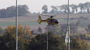Huta Józefów: S19 zablokowana po wypadku. Wezwano śmigłowiec LPR