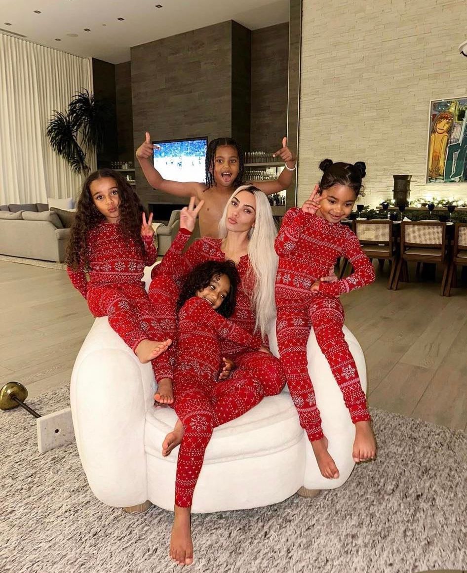 Kim Kardashian z dziećmi