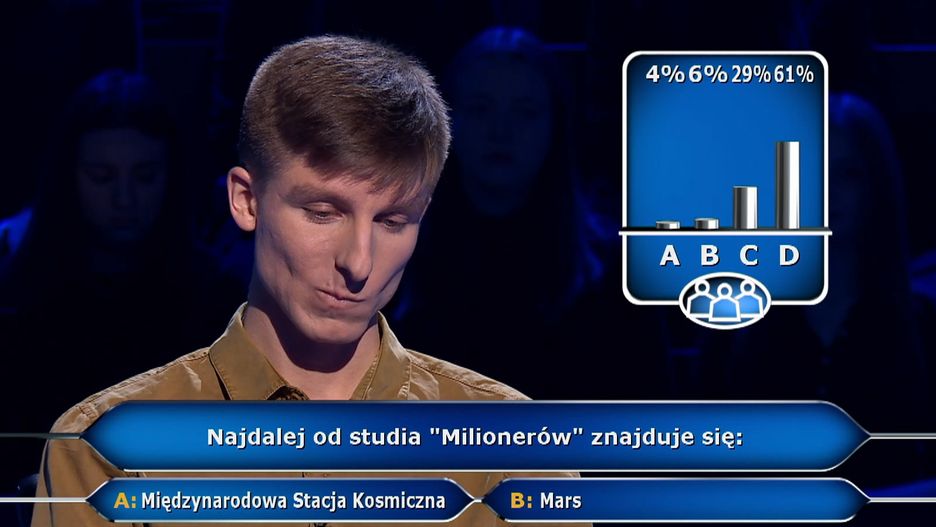 Pan Przemek w "Milionerach" zaufał publiczności