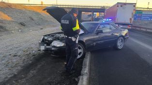 Czernikowice: Pościg za mercedesem zakończył się pod A4. Kierowca pod wpływem narkotyków