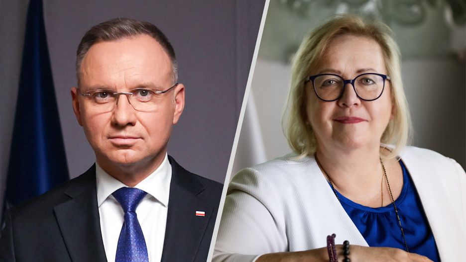 Andrzej Duda oraz Małgorzata Manowska