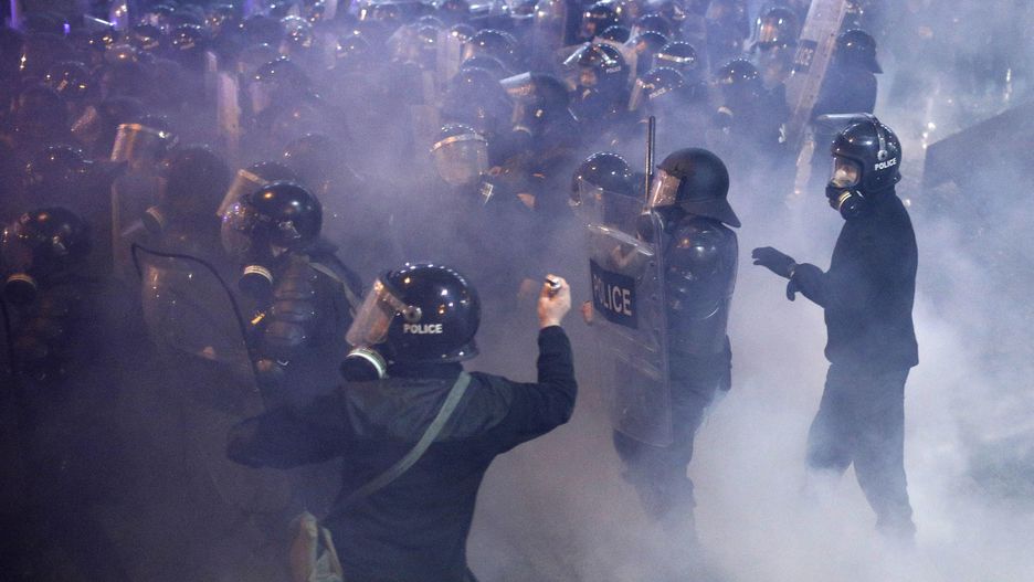 Marcowe zamieszki w Tbilisi