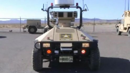 Roboty na kołach strzegą bazy nuklearnej 1