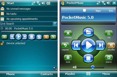 PocketMusic Player - interesujący odtwarzacz na Windows Mobile