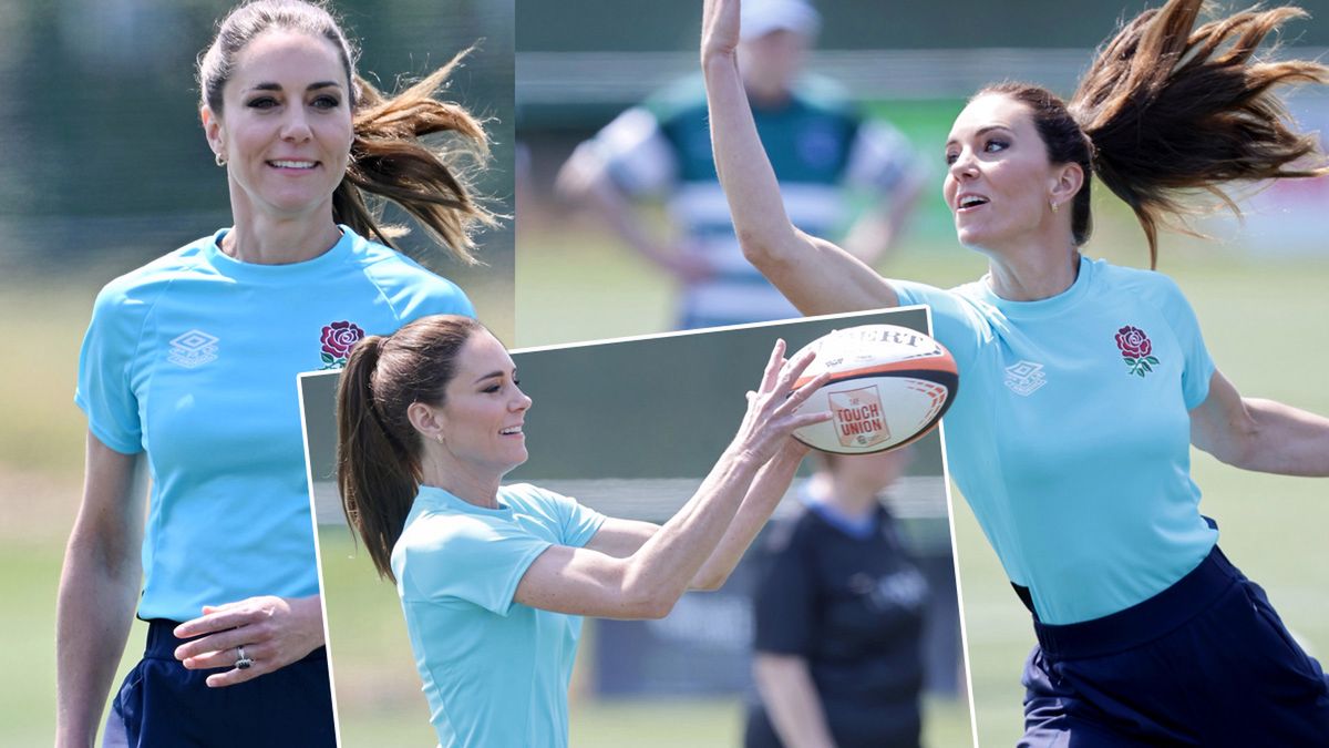 Kate w sportowym wydaniu chwali się umiejętnościami gry w rugby. Takiej jej nie znacie